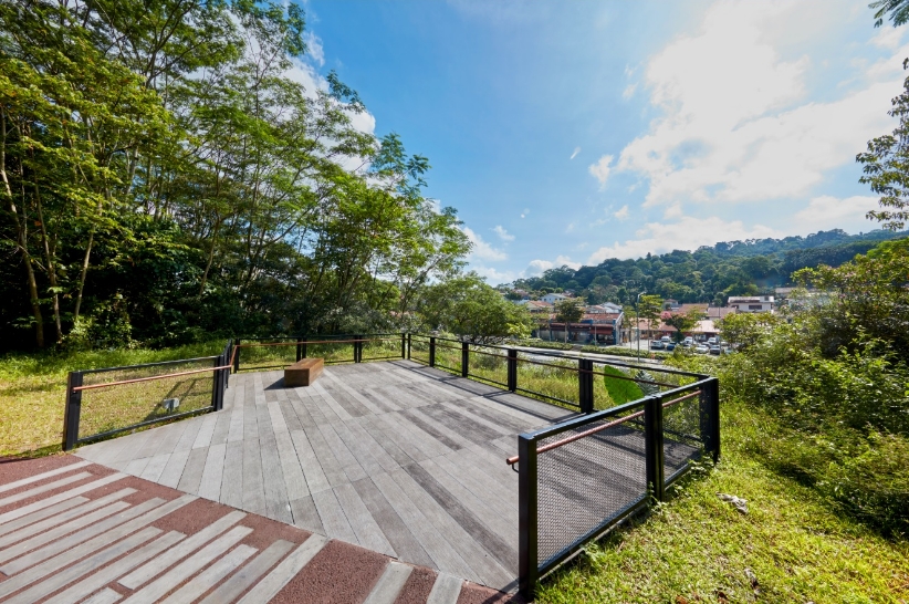 Enjoy the scenic views of Bukit Timah Nature Reserve and Dairy Farm Nature Park from this 6m-high Lookout Deck